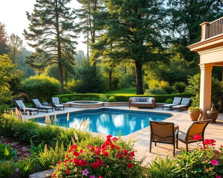 Pool und Terrasse