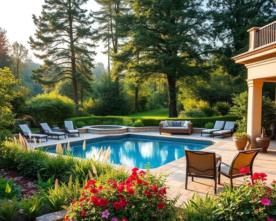 Pool und Terrasse