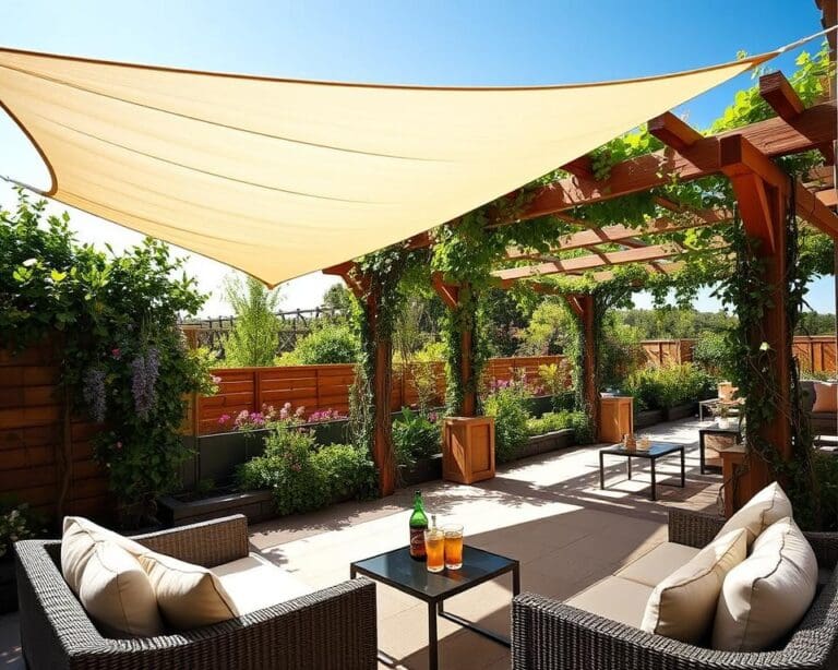 Sonnensegel oder Pergola