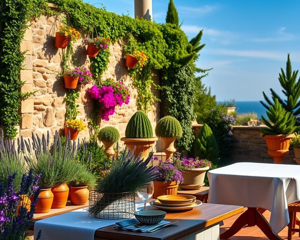 mediterrane Terrasse
