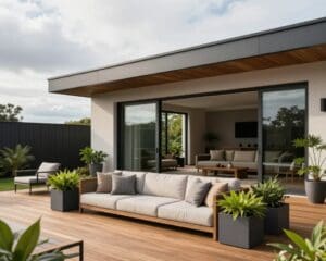 moderne Terrasse