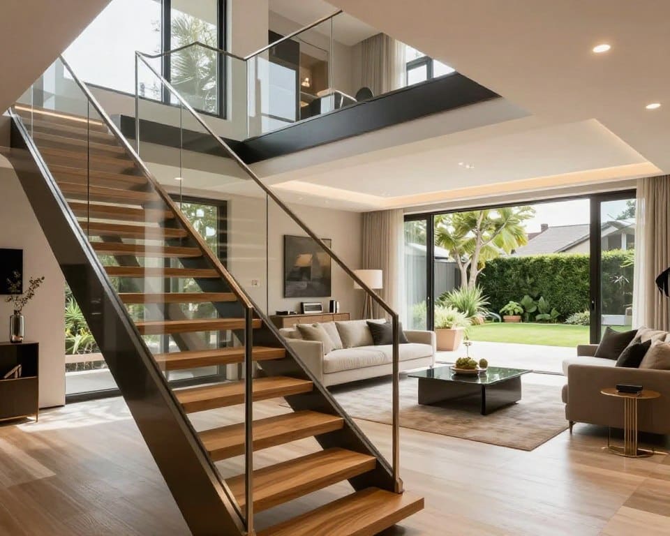 moderne Treppe