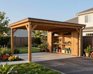 Carport mit Abstellraum